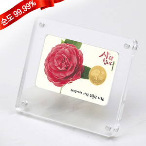 순금 감사코인카드 액자 소형 3.75g 24K 선물 기념품